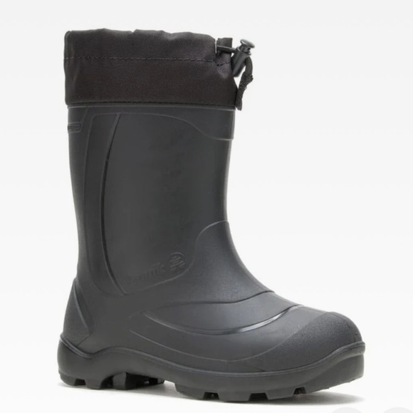 Kamika Black Unsex Snow Winter Boots NWT Sz 4 - Picture 1 of 6